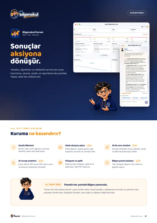 Kurum Paneli Broşürü kapak sayfası