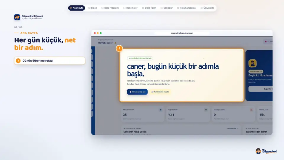 Ana Sayfa videosundan bir kare
